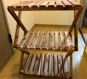 キャプテンスタッグのクラシックス 木製三段ラックの感想【ブログ 