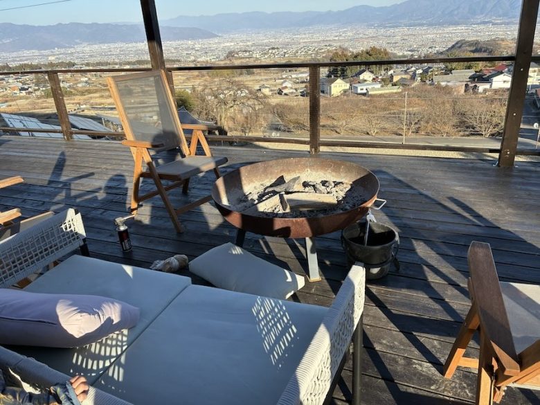 おそとのてらすの眺め